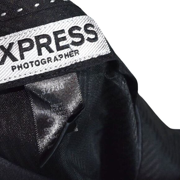 Express Photographer Wool Blend Dress Pants 32x30 Grey Slim Fit Tapered Trousers - Picture 8 of 8